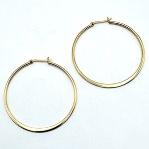 14k Gold Over Sterling Silver Hoop Earrings Purchased From Freida Rothman